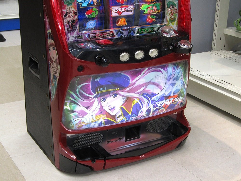 パチスロ実機 マクロスフロンティア～はじまりの歌、銀河へ響け コイン不要機付 100V対応 ボリューム調整有 SANKYO/三共 - 安心保証・業界最安値の販売 福助