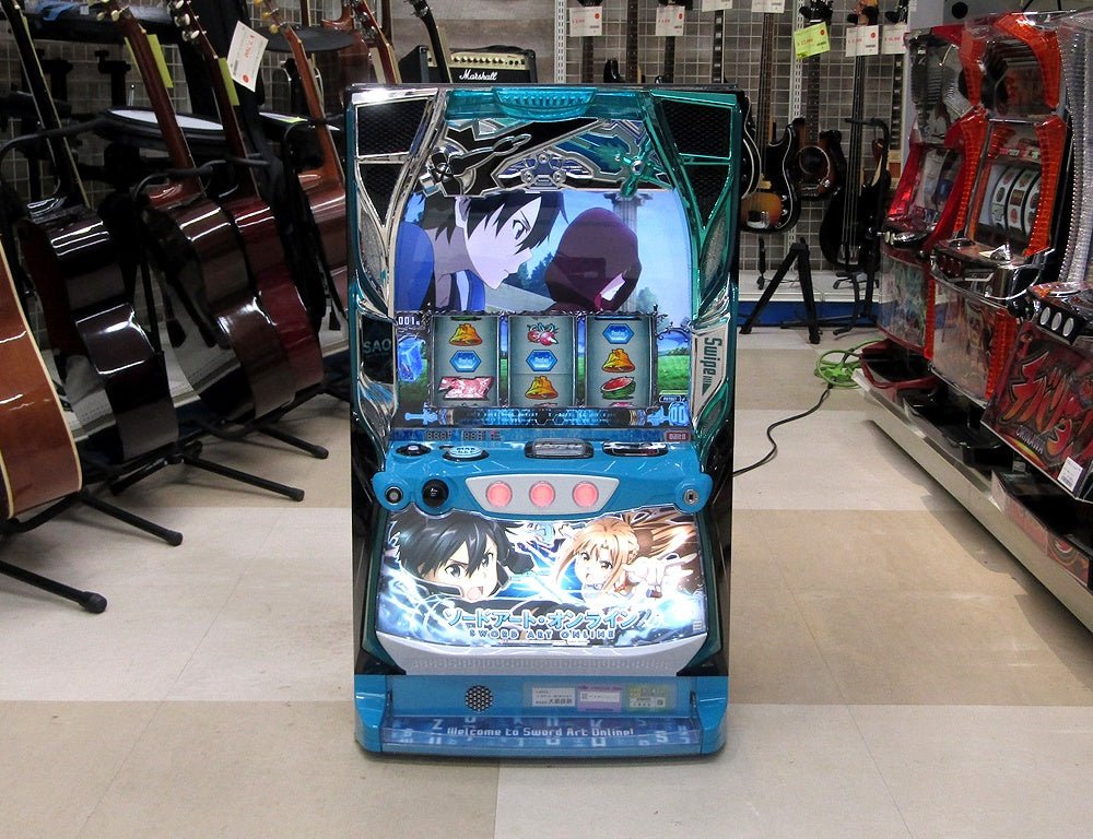 パチスロ実機 スマスロ 大都技研 スロット ソードアート・オンライン スマスロユニット搭載 100V対応 Vol調節有 スロット - 安心保証・業界最安値の販売 福助