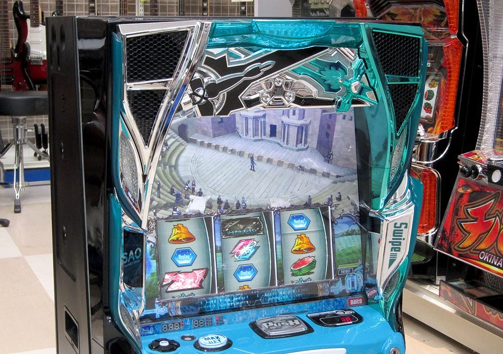 パチスロ実機 スマスロ 大都技研 スロット ソードアート・オンライン スマスロユニット搭載 100V対応 Vol調節有 スロット - 安心保証・業界最安値の販売 福助