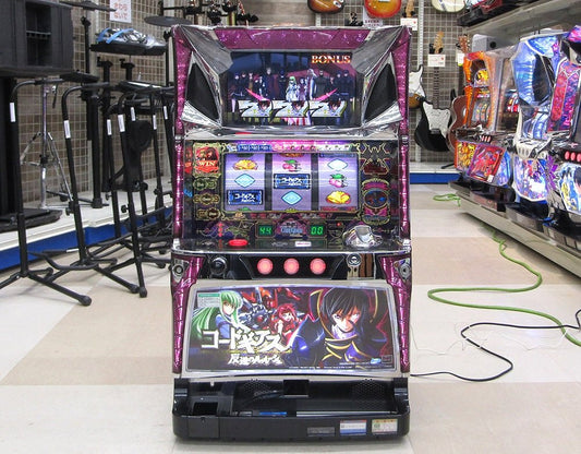 パチスロ実機 コードギアス反逆のルルーシュ コイン不要機搭載 100V対応 Vol調節有 スロット Sammy/サミー - 安心保証・業界最安値の販売 福助
