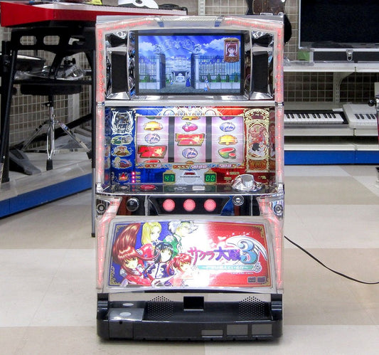 パチスロ実機 サミー サクラ大戦3 ～巴里は燃えているか～ コイン不要機搭載 100V対応 Vol調節有 スロット - 電動工具・楽器・ブランド・住設家電も総合リユース｜リサイクルショップ福助