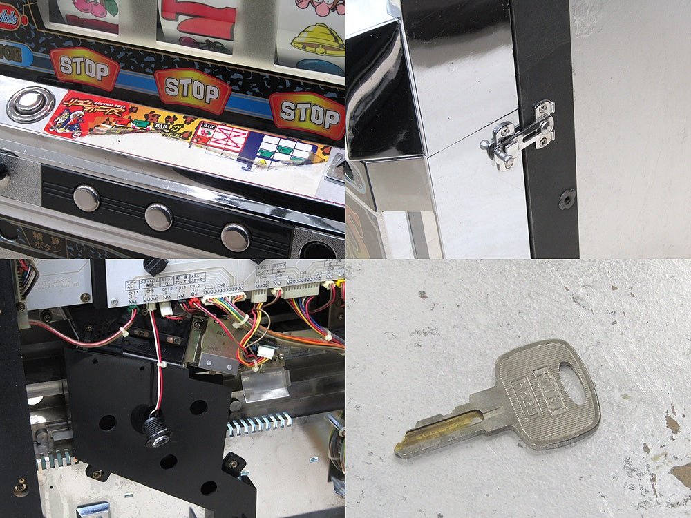 パチスロ実機 大東音響 リズムボーイズ 設定キー有り/ドアキー無し/コイン付き レトロ スロット 4号機 - 電動工具・楽器・ブランド・住設家電も総合リユース｜リサイクルショップ福助