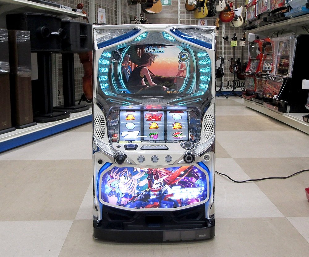 パチスロ実機 山佐 セイクリッドセブン スロット 5号機 コイン不要機搭載 100V(家庭用電源)対応 Vol調節有 - 安心保証・業界最安値の販売 福助