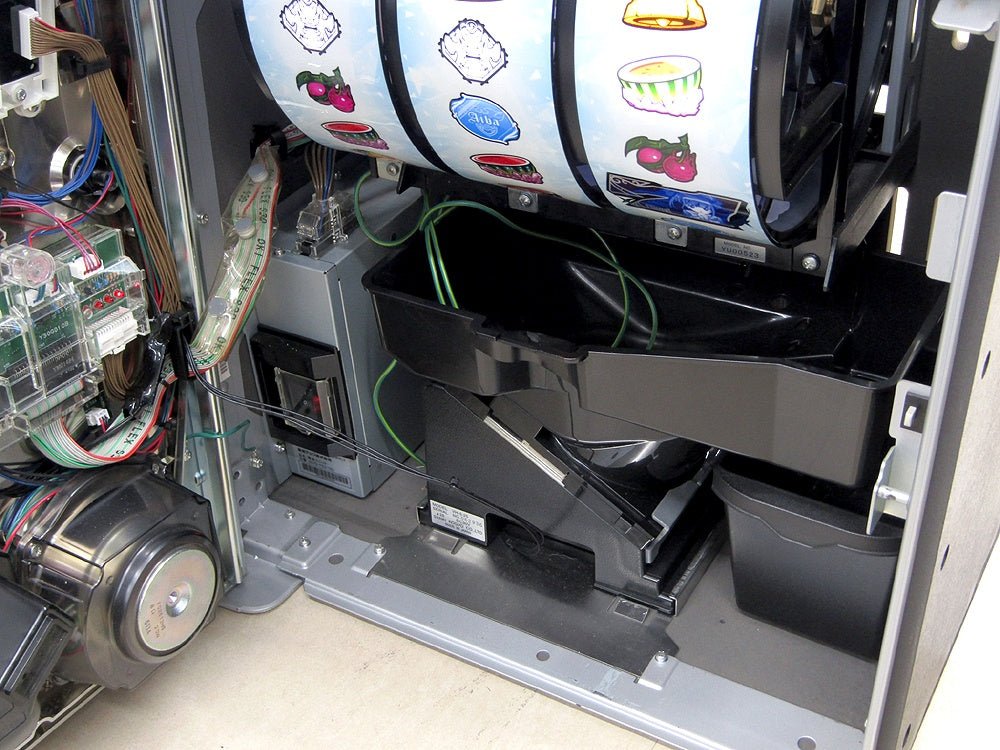 パチスロ実機 山佐 セイクリッドセブン スロット 5号機 コイン不要機搭載 100V(家庭用電源)対応 Vol調節有 - 安心保証・業界最安値の販売 福助