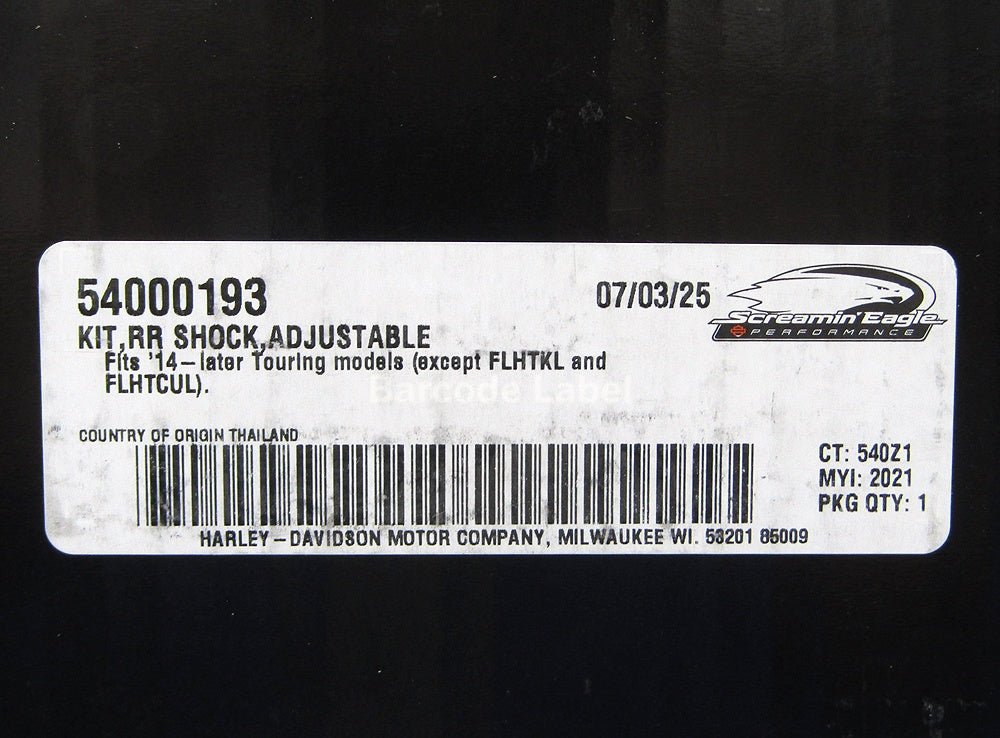 ハーレー純正 スクリーミンイーグル・リモートリザーバー・リアショック 54000193 Screamin' Eagle/hlins Remote Reservoir Rear Shocks - 安心保証・業界最安値の販売 福助