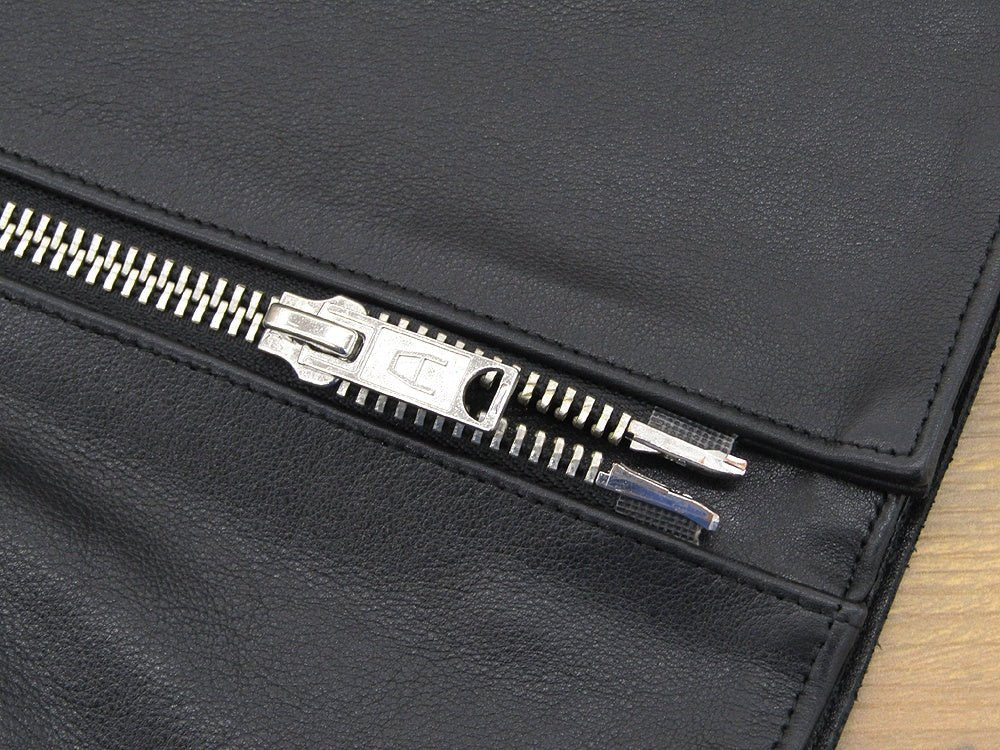 666 ライダースジャケット ＃38 ブラック LJM-1TF ステアハイド 牛革 タイトフィット サイドベルト ブラック トリプルシックス - 電動工具・楽器・ブランド・住設家電も総合リユース｜リサイクルショップ福助