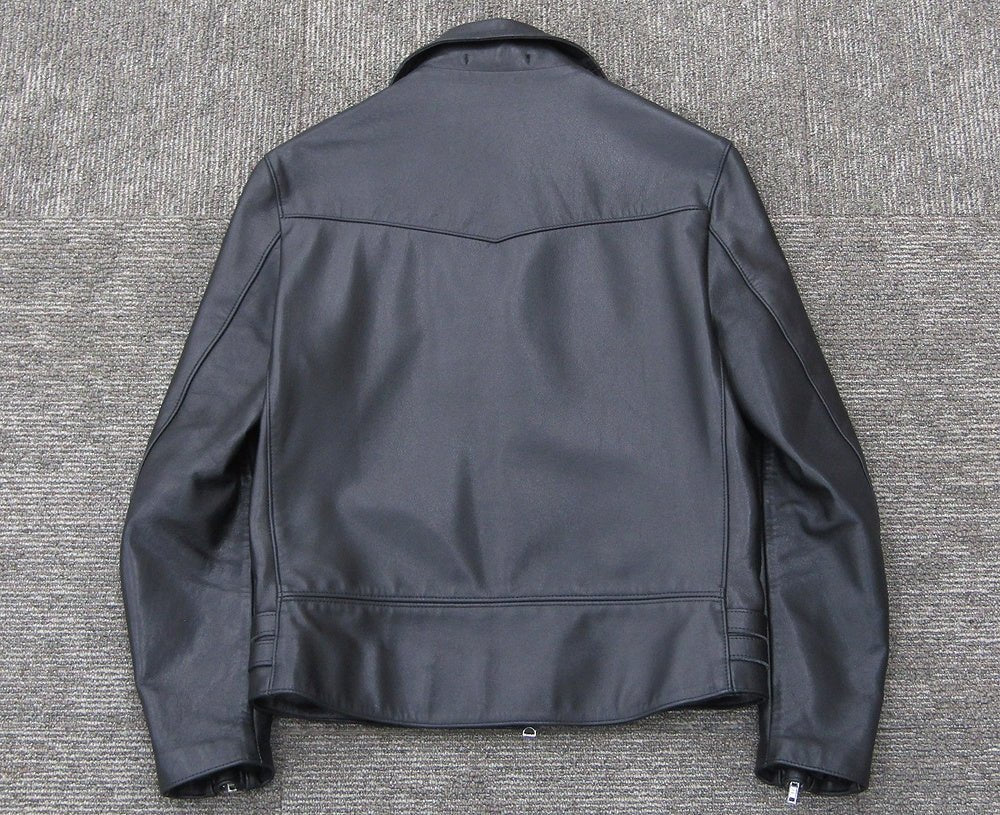 666 ライダースジャケット ＃38 ブラック LJM-1TF ステアハイド 牛革 タイトフィット サイドベルト ブラック トリプルシックス - 電動工具・楽器・ブランド・住設家電も総合リユース｜リサイクルショップ福助