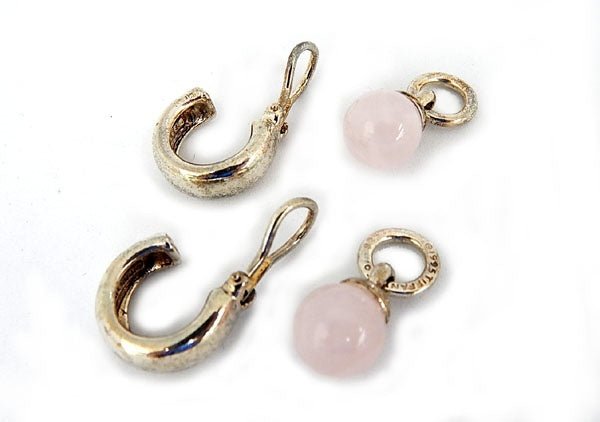 ティファニー ローズクォーツ ドアノッカー イヤリング 925 ペア - 安心保証・業界最安値の販売 福助