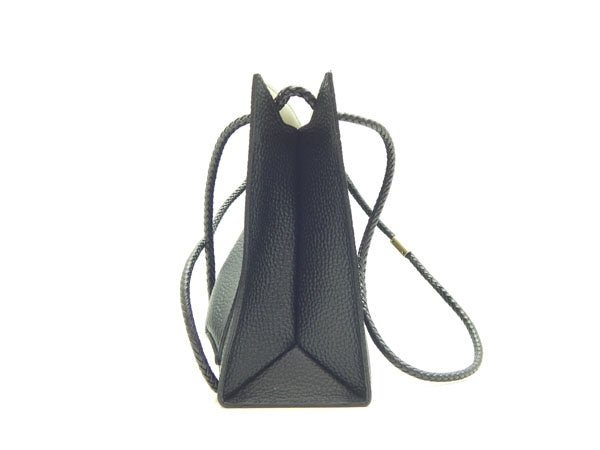 A.D.M.J レザー ハンドバッグ ブラック - 安心保証・業界最安値の販売 福助