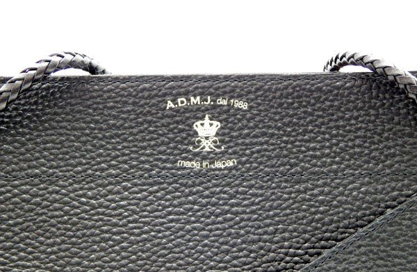 A.D.M.J レザー ハンドバッグ ブラック - 安心保証・業界最安値の販売 福助