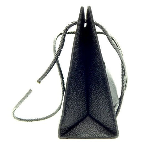 A.D.M.J レザー ハンドバッグ ブラック - 安心保証・業界最安値の販売 福助