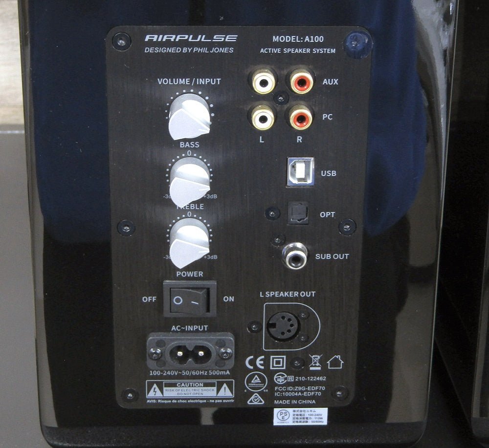 AIRPULSE エアパルス A100 BT5.0 DAC内蔵アクティブスピーカー ペア ハイレゾ対応 - 安心保証・業界最安値の販売 福助