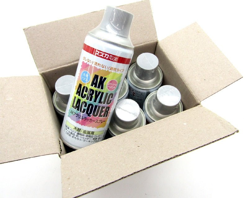 スズカファイン AKアクリルラッカースプレー シルバー色 300ml×6本セット - 安心保証・業界最安値の販売 福助