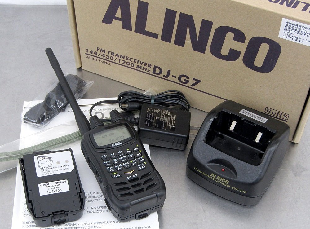 ALINCO アルインコ アマチュア無線機 DJ - G7 144/430/1200MHz ハンディトランシーバー 5/4.5/1W - 安心保証・業界最安値の販売 福助
