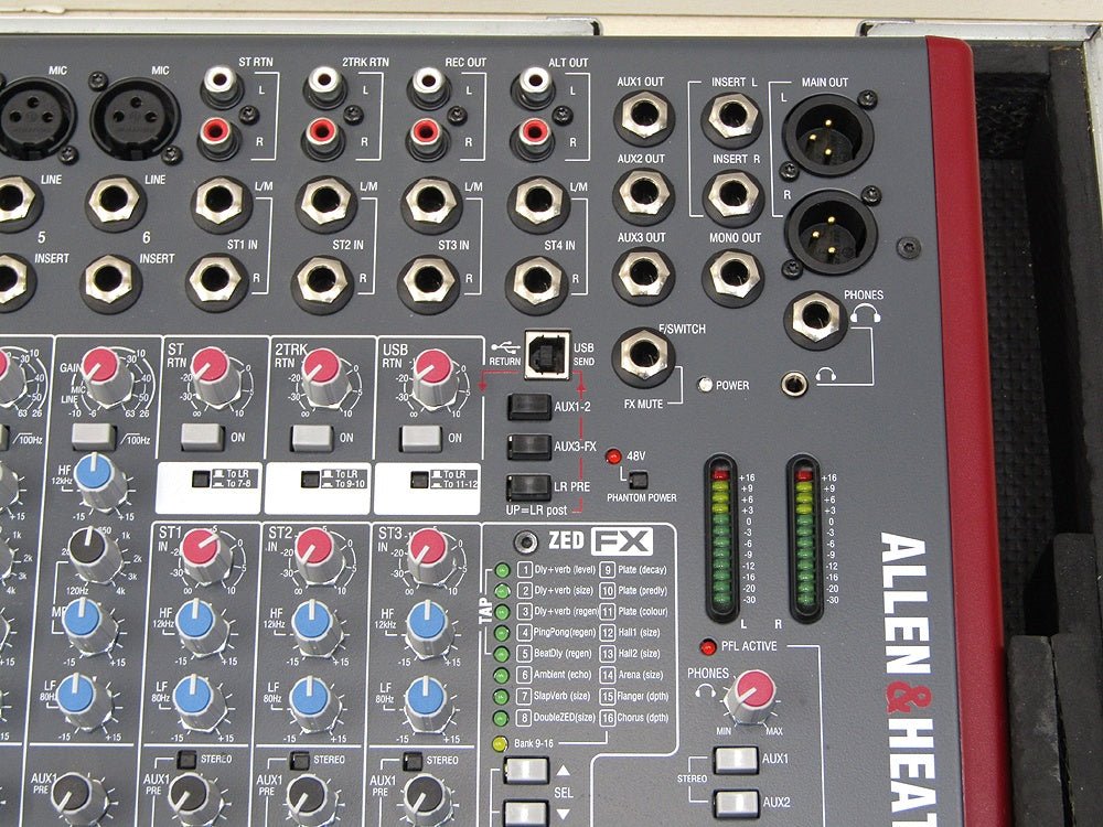 ALLEN&HEATH USB・高品位エフェクト搭載・多用途ミキサー ZED - 12FX KORG/コルグ アレン＆ヒース アナログミキサー - 安心保証・業界最安値の販売 福助