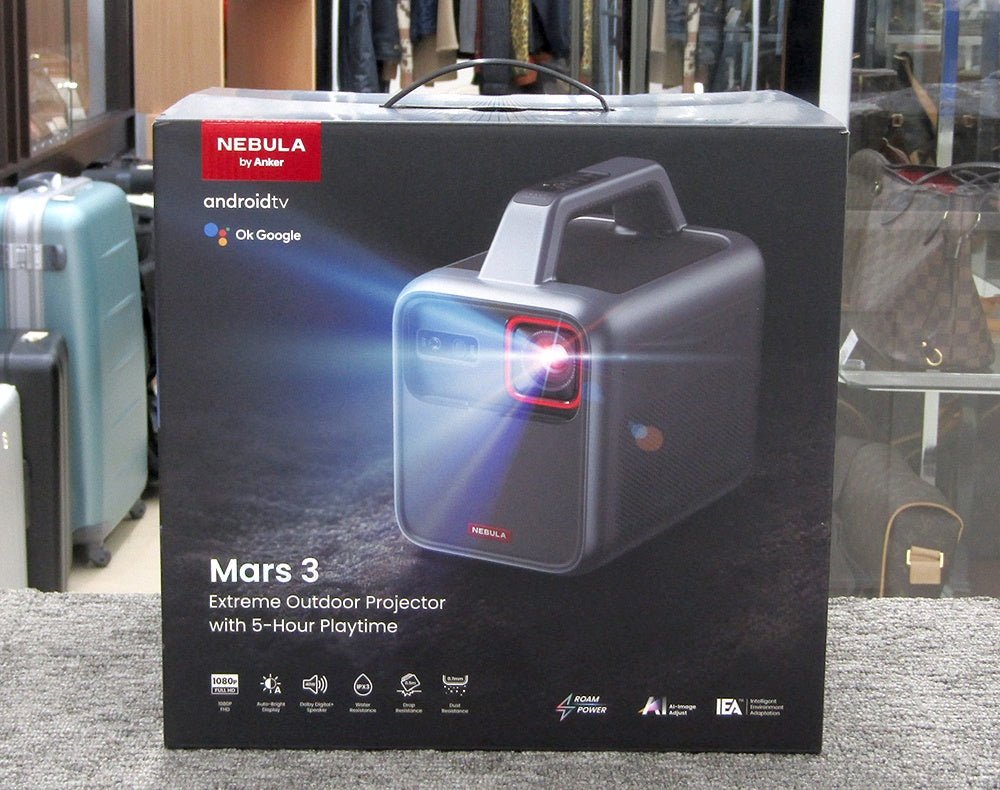 Anker アンカー Nebula MARS3 モバイルプロジェクター Google TV搭載 1080p フルHD 高解像度 最大200インチ 内蔵バッテリー - 電動工具・楽器・ブランド・住設家電も総合リユース｜リサイクルショップ福助