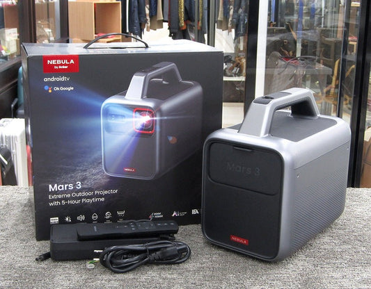 Anker アンカー Nebula MARS3 モバイルプロジェクター Google TV搭載 1080p フルHD 高解像度 最大200インチ 内蔵バッテリー - 電動工具・楽器・ブランド・住設家電も総合リユース｜リサイクルショップ福助