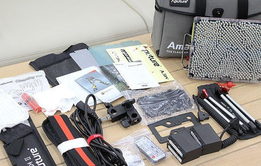 Aputure Amaran Tri - 8c 11.5インチ 撮影用LEDライト 超高輝度 2300K - 6800K 照明キット ワイヤレス 動作品 スタジオ機材 - 安心保証・業界最安値の販売 福助