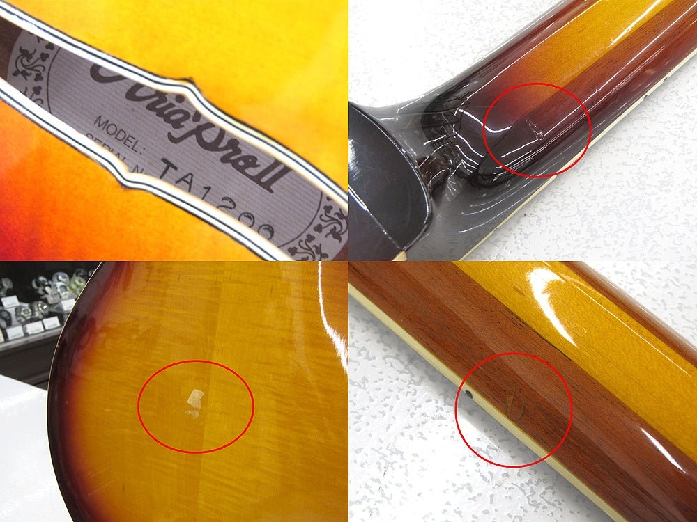 Aria ProⅡ TA1200 セミアコ ギター アリアプロ2 1989年製 - 安心保証・業界最安値の販売 福助