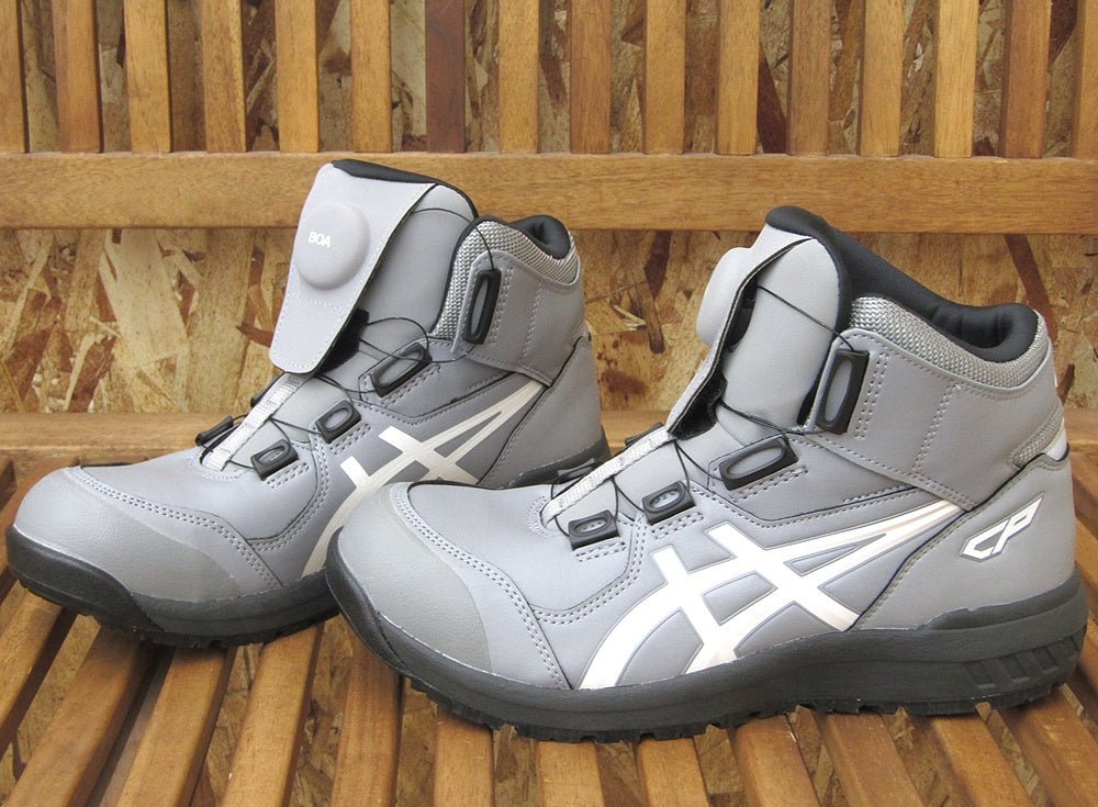 ASICS アシックス ウィンジョブ ワーキングシューズ/安全靴 グレー 1271A030 25.0cm - 安心保証・業界最安値の販売 福助