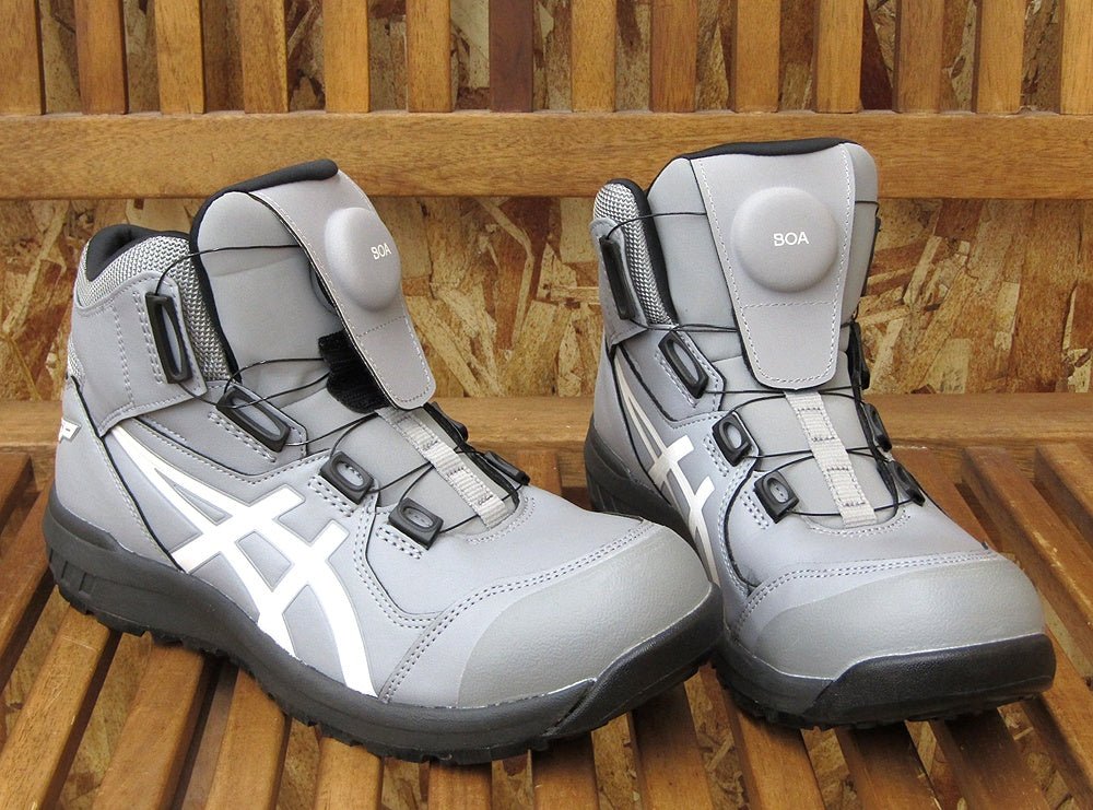 ASICS アシックス ウィンジョブ ワーキングシューズ/安全靴 グレー 1271A030 25.0cm - 安心保証・業界最安値の販売 福助