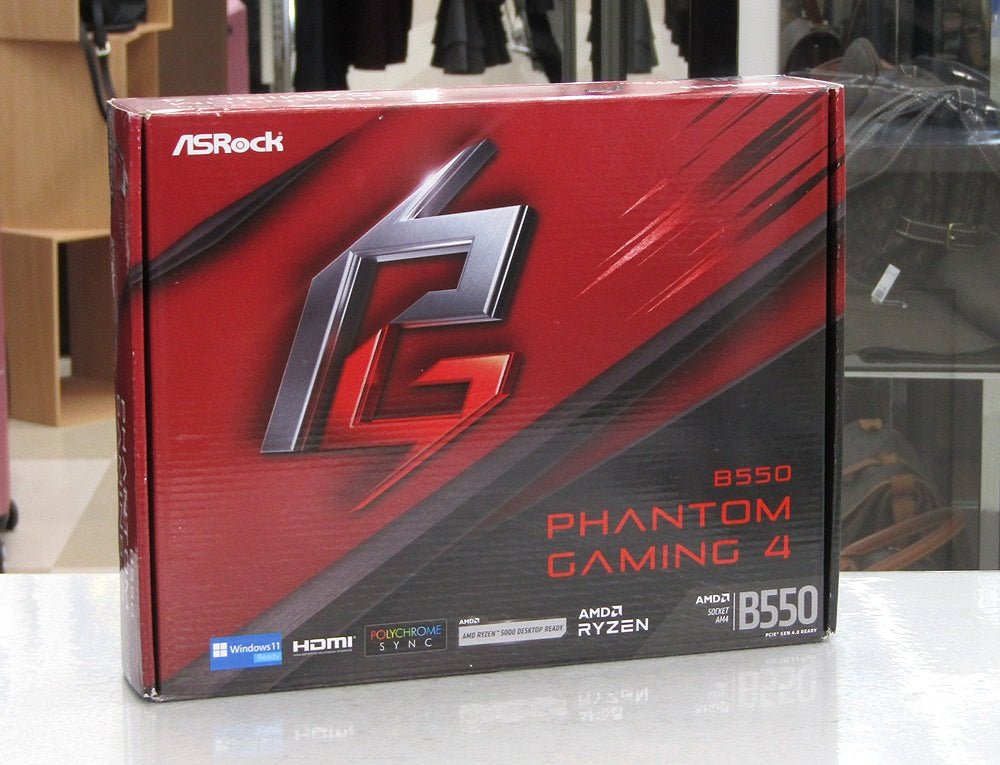 ASRock AMD Ryzen 3000シリーズ (Soket AM4)対応 B550チップセット搭載 ATX マザーボード B550 Phantom Gaming 4 - 安心保証・業界最安値の販売 福助