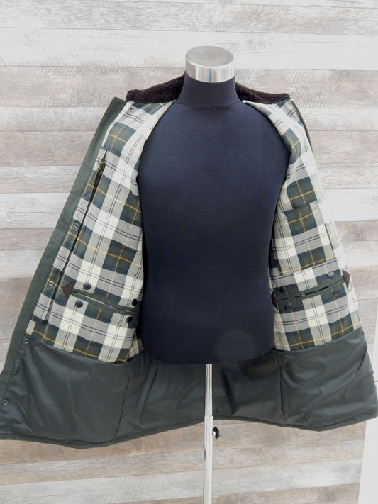 BARBOUR バブアー 2レイヤー オイルドジャケット BORDER(ボーダー) 34 グリーン 242MSP0109 - 安心保証・業界最安値の販売 福助