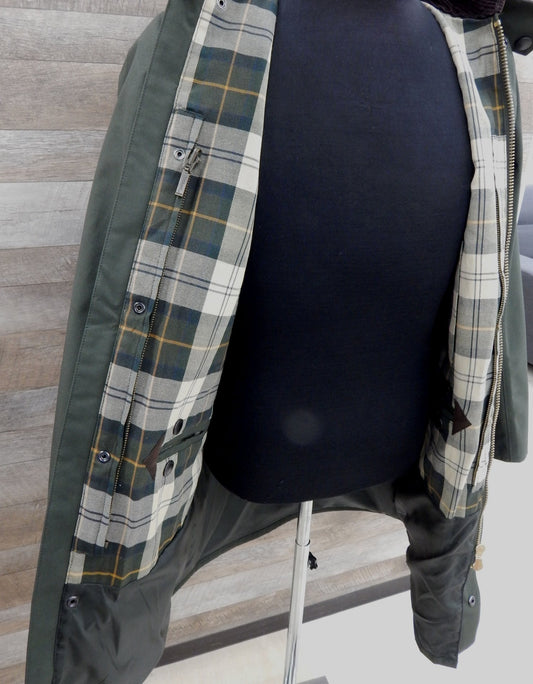 BARBOUR バブアー 2レイヤー オイルドジャケット BORDER(ボーダー) 34 グリーン 242MSP0109 - 安心保証・業界最安値の販売 福助