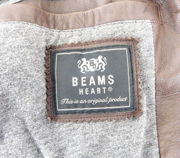 BEAMS heart ラムレザージャケット - 安心保証・業界最安値の販売 福助