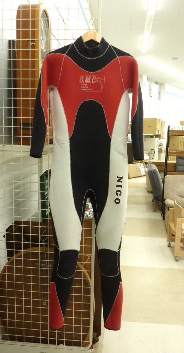B.M.C ウエットスーツ レッド メンズ 全体約151cm 長袖 スキューバ ダイビング用品 - 安心保証・業界最安値の販売 福助