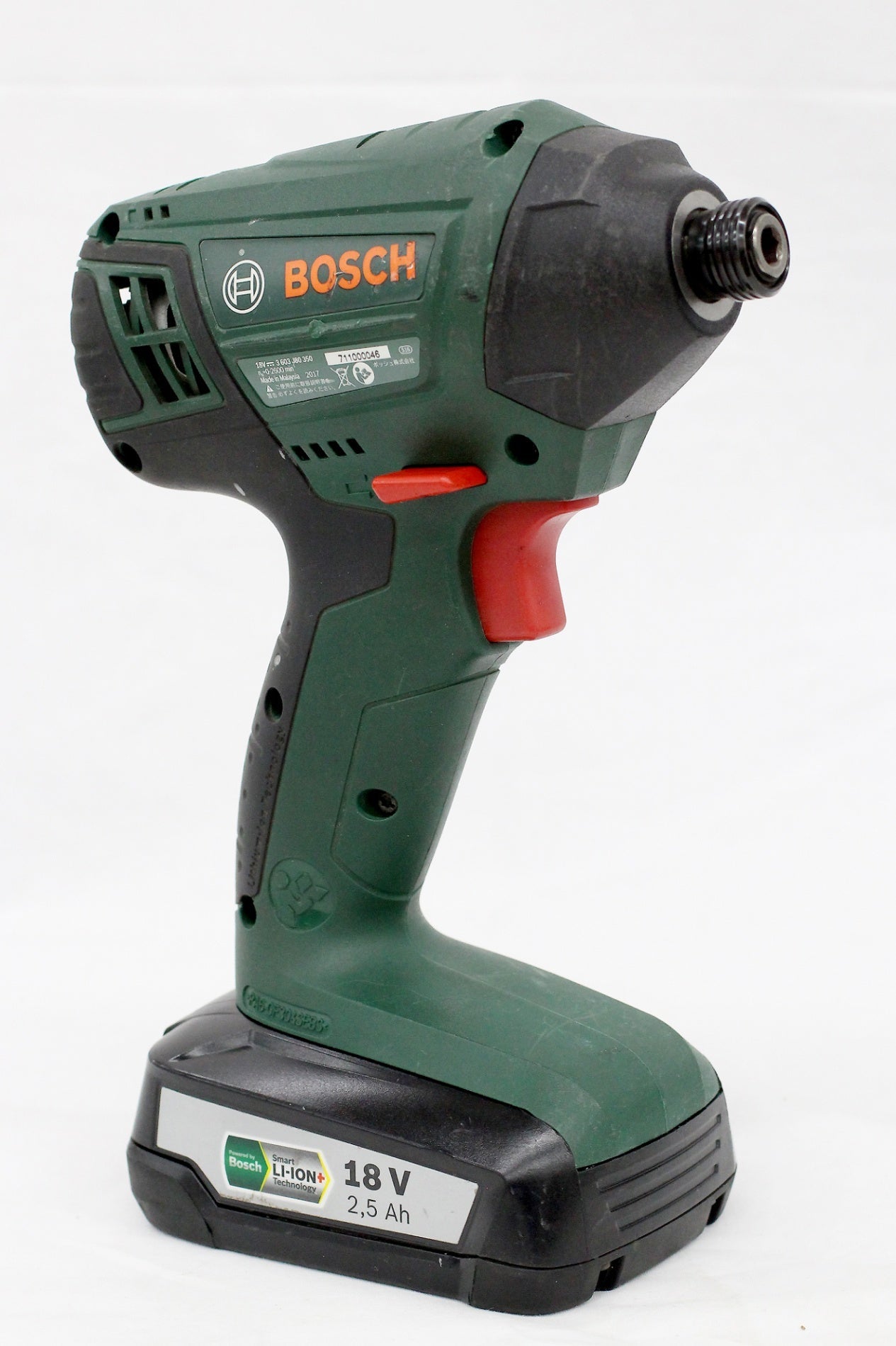 BOSCH(ボッシュ) コードレスインパクトドライバー 18V PDR18LIN バッテリー2個付 - 電動工具・楽器・ブランド・住設家電も総合リユース｜リサイクルショップ福助