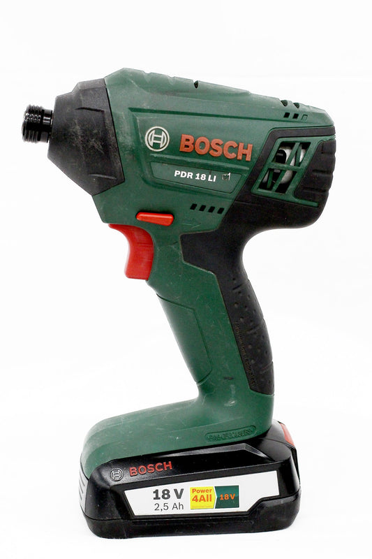 BOSCH(ボッシュ) コードレスインパクトドライバー 18V PDR18LIN バッテリー2個付 - 電動工具・楽器・ブランド・住設家電も総合リユース｜リサイクルショップ福助
