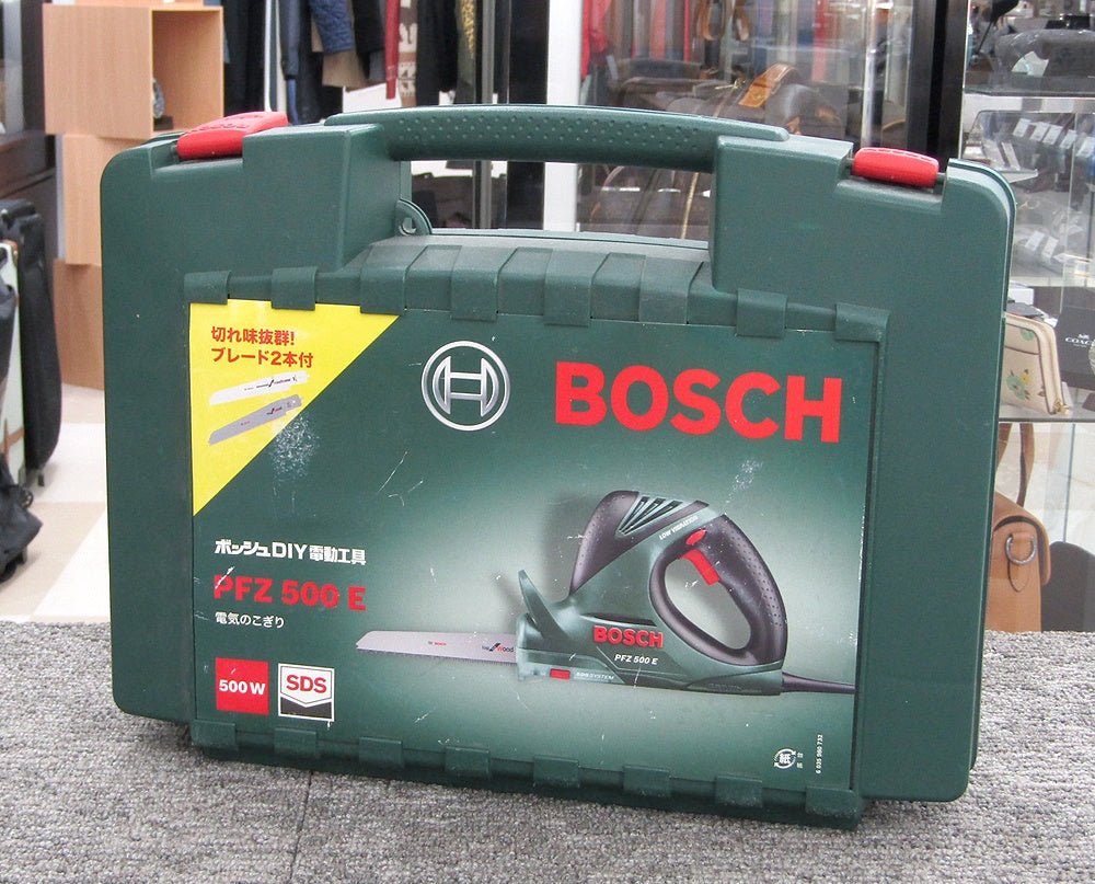 BOSCH ボッシュ 電気のこぎり PFZ500E 切断工具 電動工具 木材/軟鋼材/アルミ板等の切断用 - 電動工具・楽器・ブランド・住設家電も総合リユース｜リサイクルショップ福助