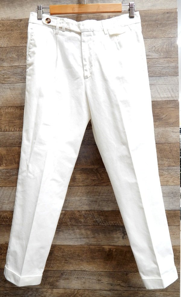 brunello cucinelli(ブルネロクチネリ) メンズ コットンパンツ ホワイト - 電動工具・楽器・ブランド・住設家電も総合リユース｜リサイクルショップ福助