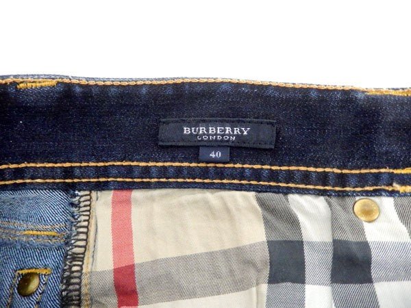 BURBERRY(バーバリーロンドン) レディース デニムパンツ 40 - 安心保証・業界最安値の販売 福助