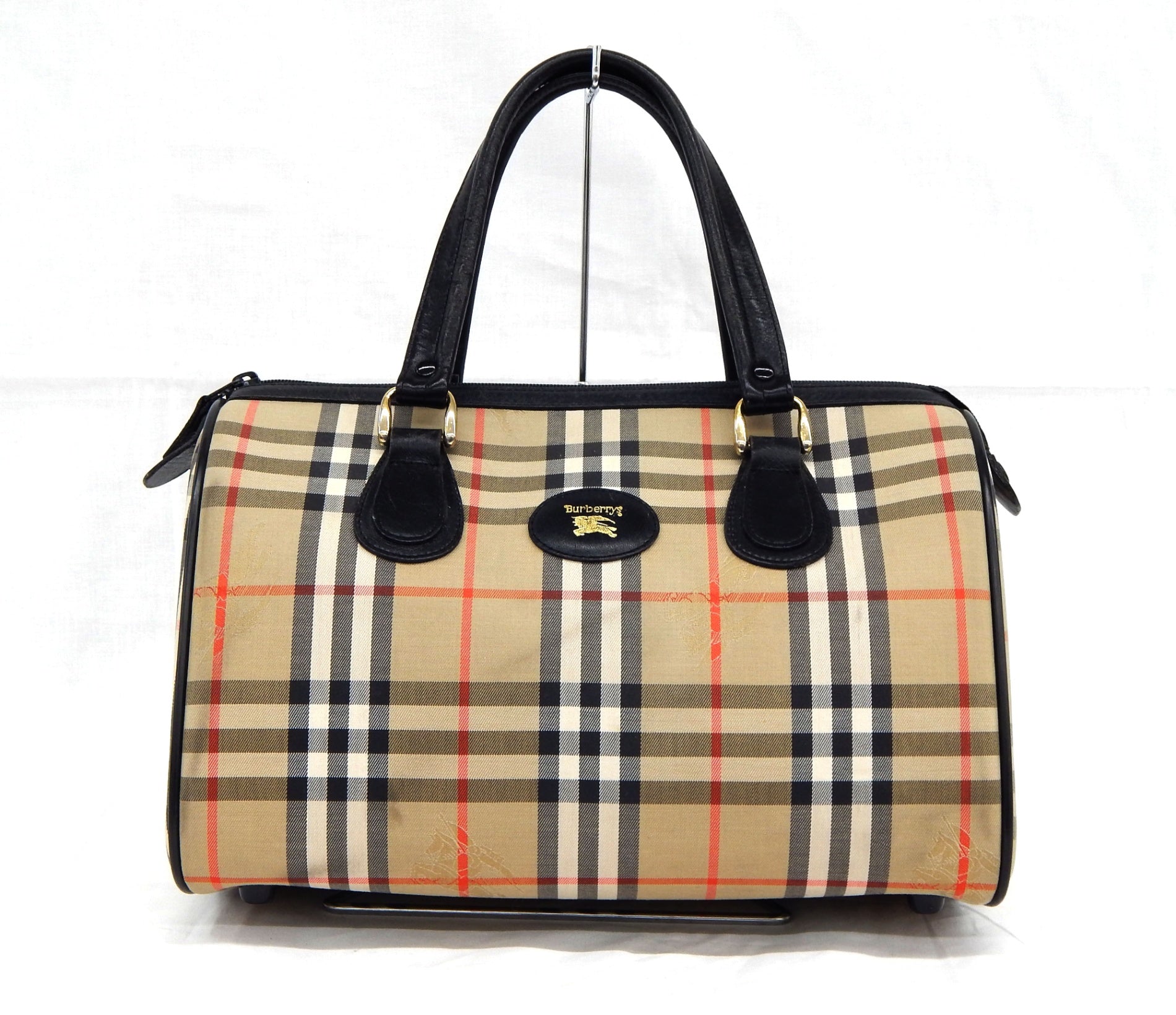 Burberry's ノバチェック ミニボストン ブラック - 安心保証・業界最安値の販売 福助