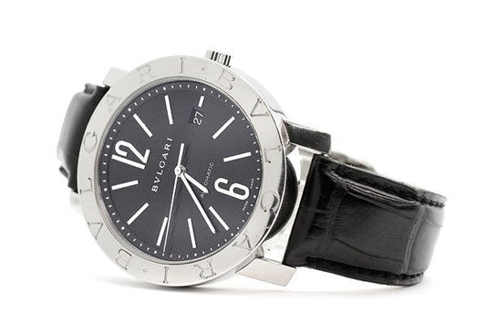 BVLGARI/ブルガリ BB42SL AUTO ブルガリブルガリ 42mm メンズ ウォッチ 自動巻き デイト 黒文字盤 - 安心保証・業界最安値の販売 福助