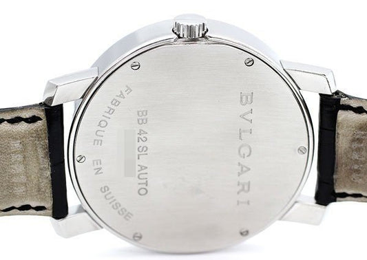 BVLGARI/ブルガリ BB42SL AUTO ブルガリブルガリ 42mm メンズ ウォッチ 自動巻き デイト 黒文字盤 - 安心保証・業界最安値の販売 福助