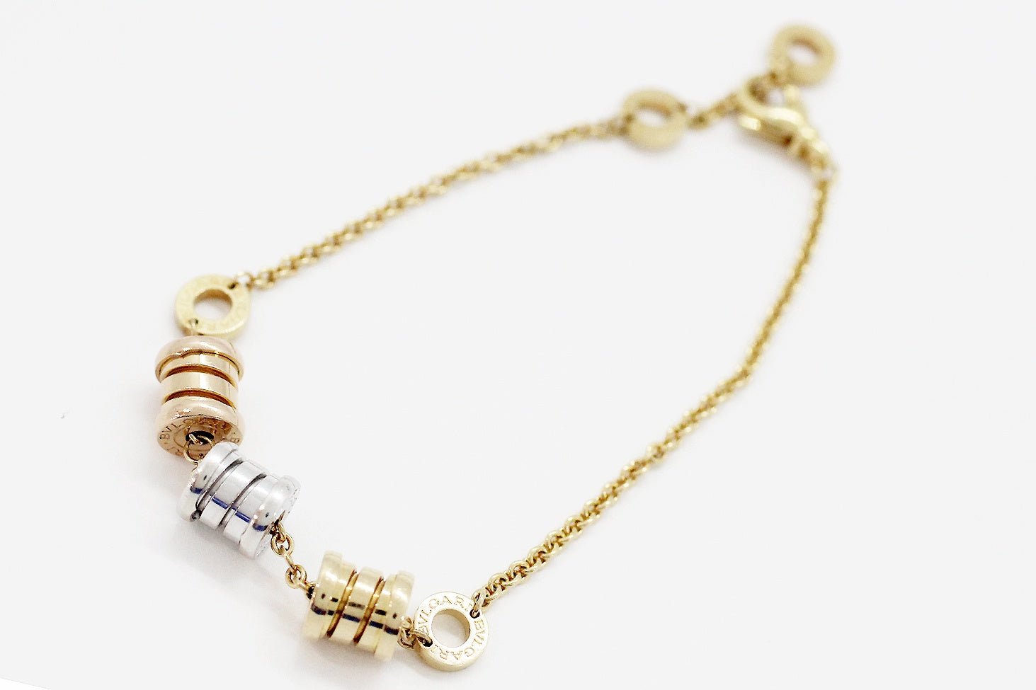 BVLGARI(ブルガリ) B.zero1 エレメント ブレスレット 750(K18YG/WG/PG) スリーカーラー - 安心保証・業界最安値の販売 福助