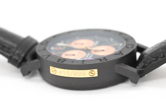 BVLGARI ブルガリブルガリ クロノグラフ ROMA(ローマ) BB38CLCH クォーツ カーボン ピンクゴールドカラー - 電動工具・楽器・ブランド・住設家電も総合リユース｜リサイクルショップ福助