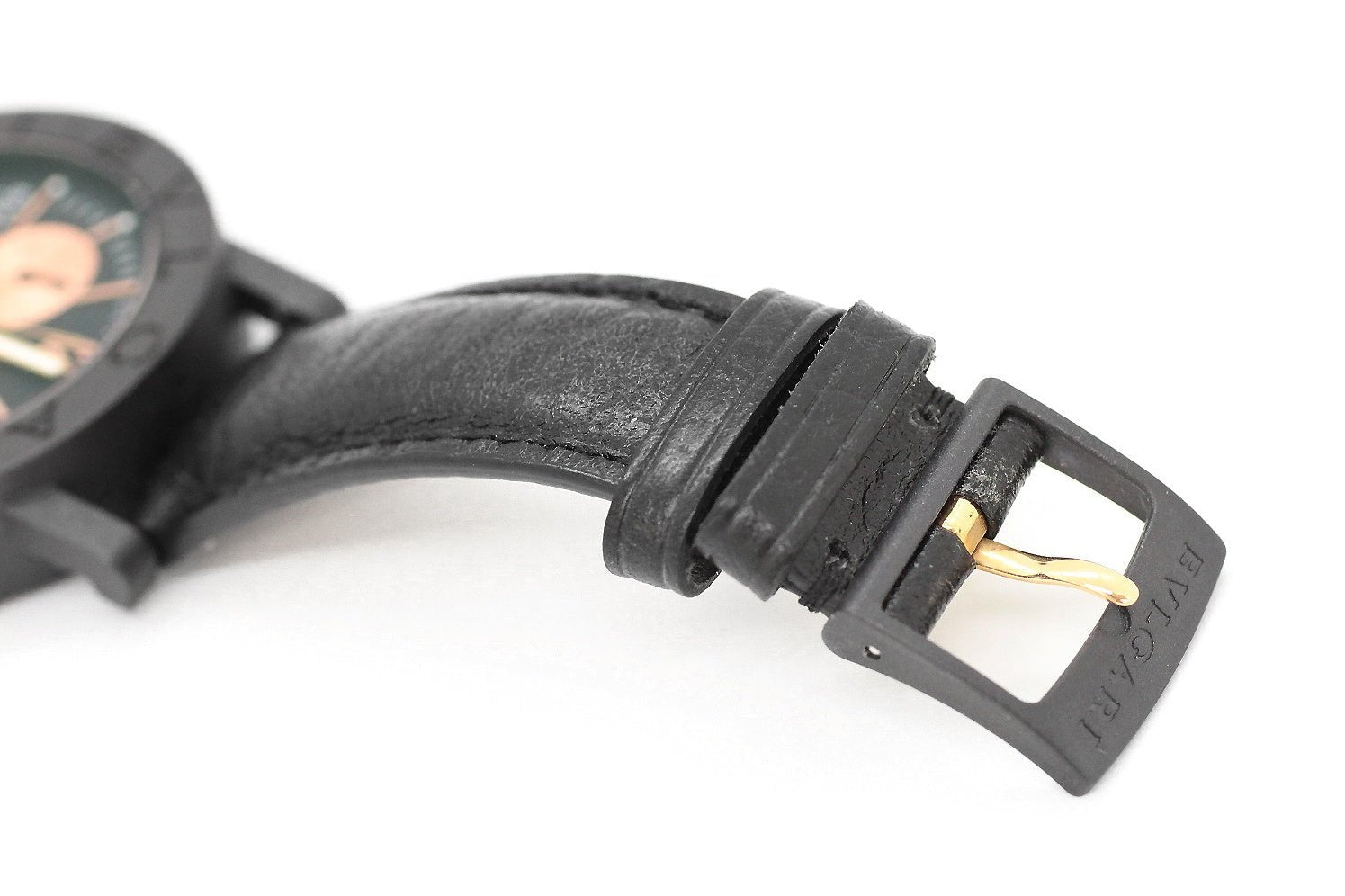 BVLGARI ブルガリブルガリ クロノグラフ ROMA(ローマ) BB38CLCH クォーツ カーボン ピンクゴールドカラー - 電動工具・楽器・ブランド・住設家電も総合リユース｜リサイクルショップ福助