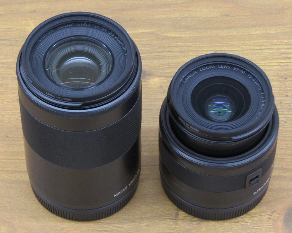 Canon キャノン ミラーレス一眼カメラ EOS Kiss M ダブルズームキット 14-45mm/55-200mm ブラック EOSKISSMBK-WZK - 電動工具・楽器・ブランド・住設家電も総合リユース｜リサイクルショップ福助