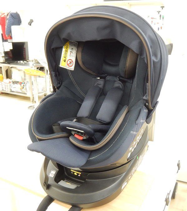 CARMATE/カーメイト エールベベ 回転型チャイルドシート クルット4i グランス【ISOFIX取付】 新生児から4歳用 BF883 - 安心保証・業界最安値の販売 福助