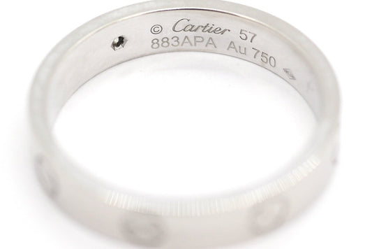 Cartier(カルティエ) ラブリング 1Pダイヤ 750(K18WG) 指輪 57(17号) ホワイトゴールド - 電動工具・楽器・ブランド・住設家電も総合リユース｜リサイクルショップ福助