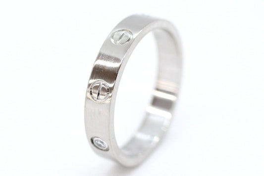 Cartier(カルティエ) ラブリング 1Pダイヤ 750(K18WG) 指輪 57(17号) ホワイトゴールド - 電動工具・楽器・ブランド・住設家電も総合リユース｜リサイクルショップ福助