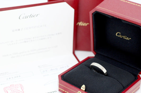 Cartier(カルティエ) ラブリング 1Pダイヤ 750(K18WG) 指輪 57(17号) ホワイトゴールド - 電動工具・楽器・ブランド・住設家電も総合リユース｜リサイクルショップ福助