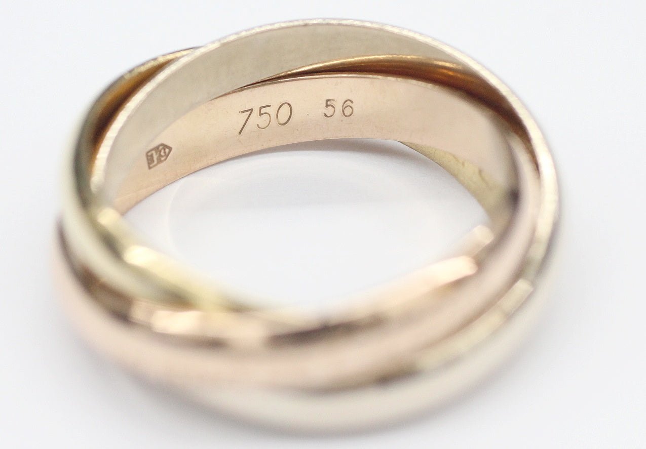 Cartier(カルティエ) トリニティリング 750 スリーカーラー(K18 YG/PG/WG) 56 16号相当 - 安心保証・業界最安値の販売 福助