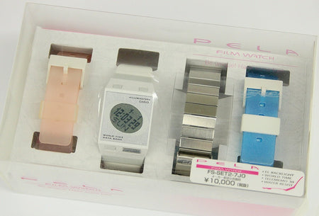 CASIO(カシオ) FS - SET2 - 7JO FS - 00 FILM WATCH PELA 2190 替えベルト4種付属 - 安心保証・業界最安値の販売 福助