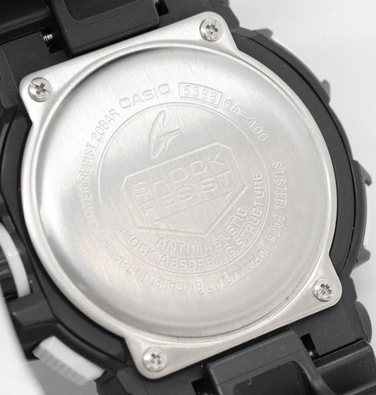 CASIO(カシオ) G - SHOCK ANALOG - DIGITAL GA - 400SERIES GA - 400 - 1AJF Gショック ブラック×ホワイト - 安心保証・業界最安値の販売 福助