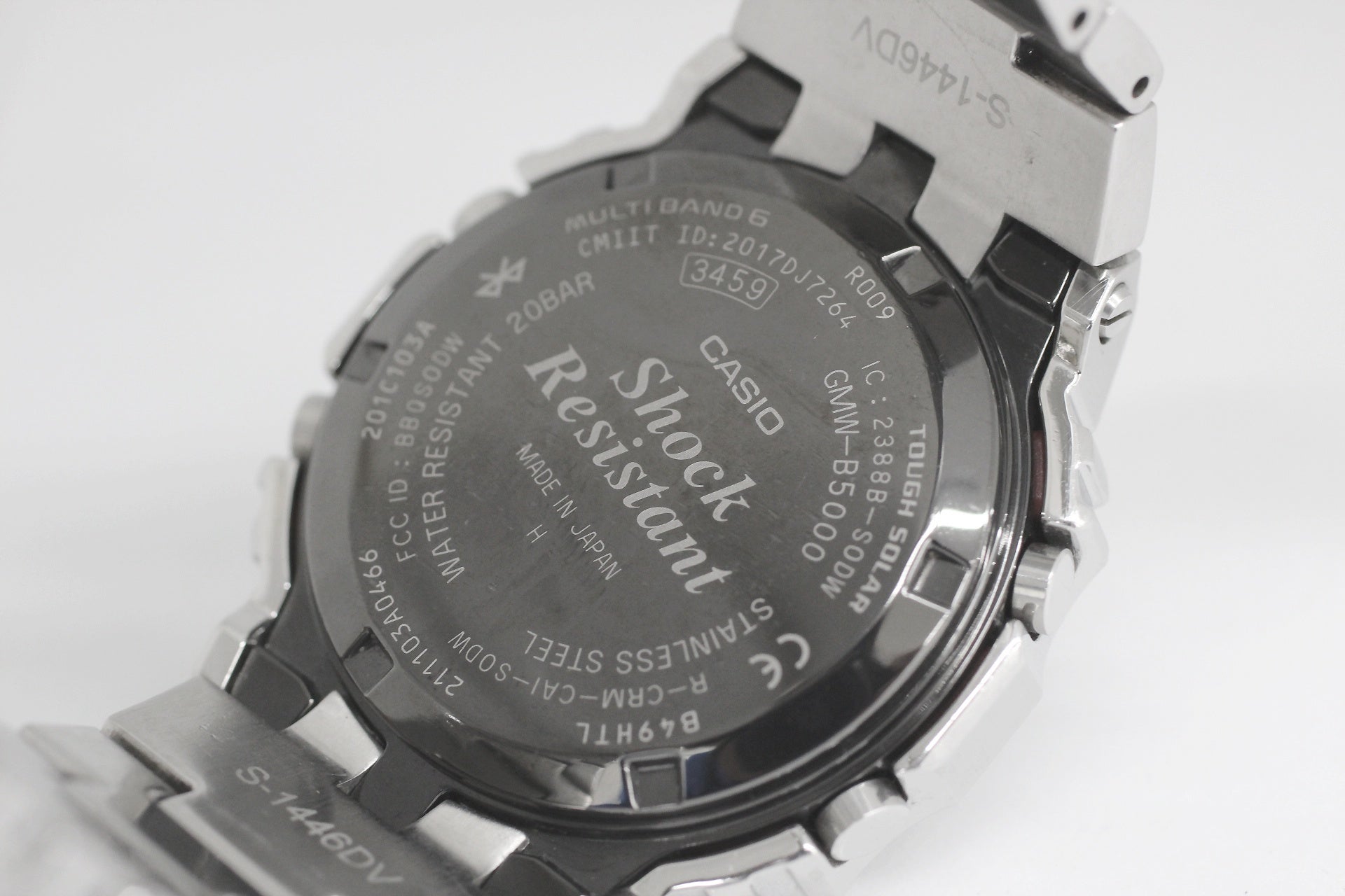 CASIO(カシオ) G - SHOCK Gショック 電波ソーラー GMW - B5000D - 1JF シルバー Bluetooth搭載 - 安心保証・業界最安値の販売 福助